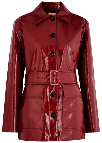  Kitri Beatrix Vinyl Jacket - Red - S (uk8-10 / S) 