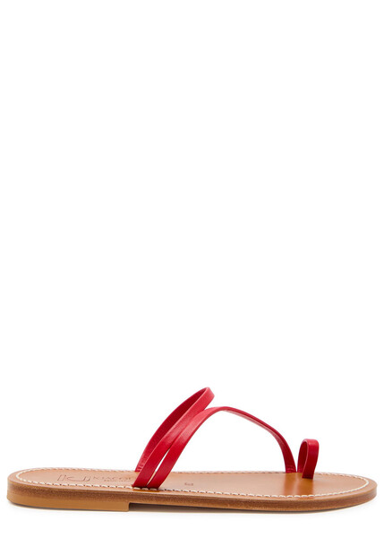  Kjacques Actium Leather Sandals - Red - 39 (it39 / Uk6) 
