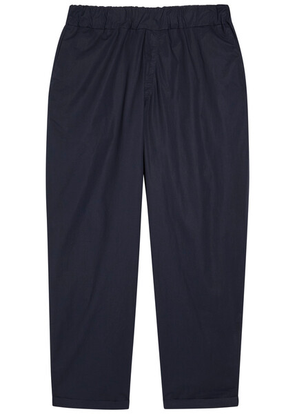  Labo.art Tapered-leg Cotton Poplin Trousers - Navy - 2 (xs) 