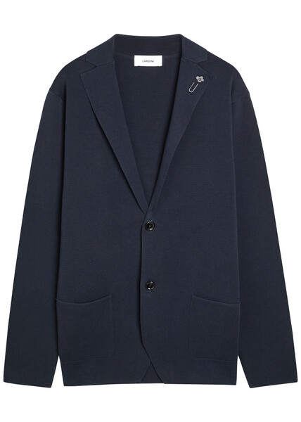  Lardini Cotton Cardigan - Navy - L 