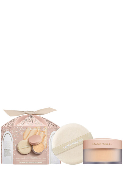  Laura Mercier Divinely Flawless Ultra Blur Translucent Loose Setting Powder & Velour Puff - Ult Blur Honey 