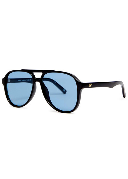  Le Specs Tragic Magic Aviator Sunglasses - Black - One Size 