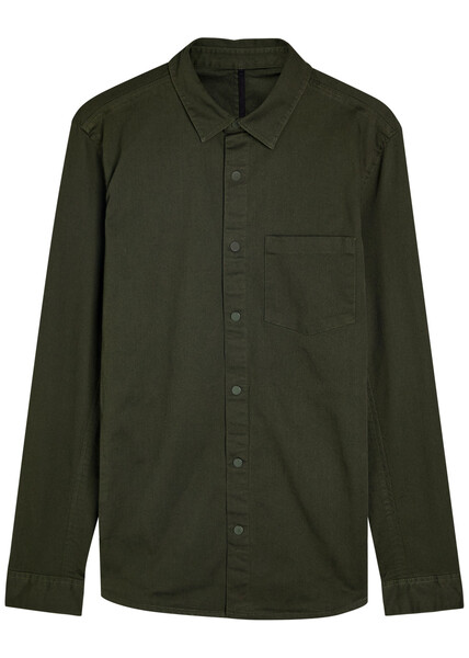  Lestrange Stretch-cotton Overshirt - Khaki - Xxl 