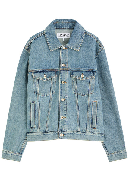  Loewe Anagram-debossed Denim Jacket - Blue - 46 (it46 / S) 