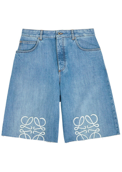  Loewe Anagram Denim Shorts - 50 (it50 / L) 