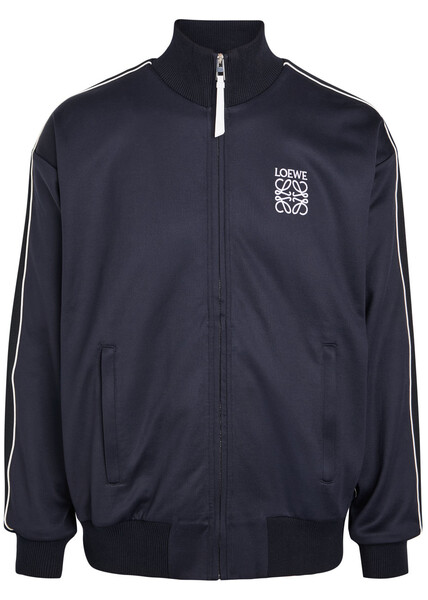  Loewe Anagram-embroidered Jersey Track Jacket - Navy - M 