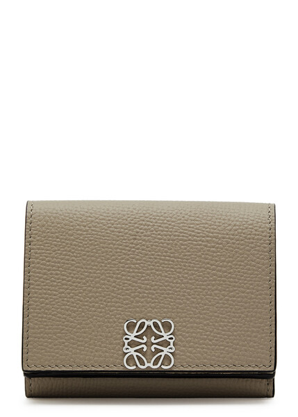  Loewe Anagram Leather Wallet - Sand - One Size 