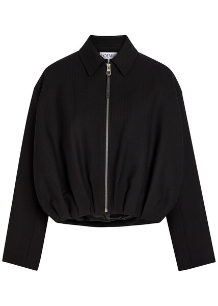 Loewe Draped Wool Jacket - Black - 42 (uk14 / L) 