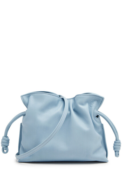  Loewe Flamenco Mini Leather Clutch - Blue - One Size 