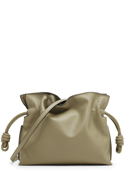  Loewe Flamenco Mini Leather Clutch - Green - One Size 