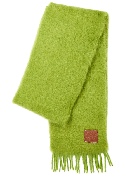  Loewe Mohair-blend Scarf - Green 