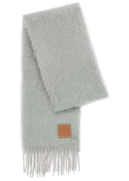  Loewe Mohair-blend Scarf - Light Grey 