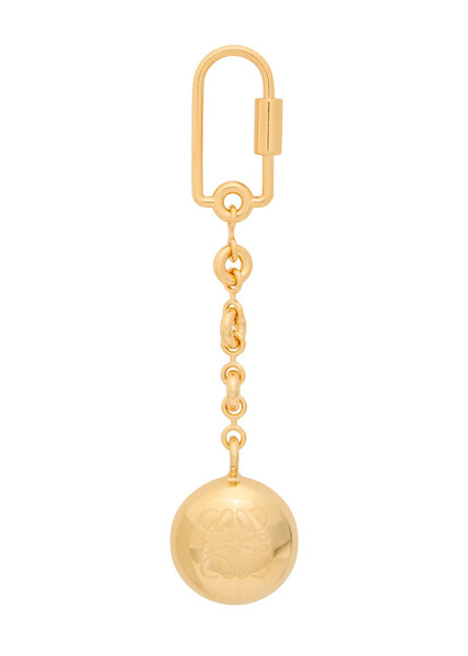  Loewe Pebble Logo-engraved Keyring - Gold - One Size 