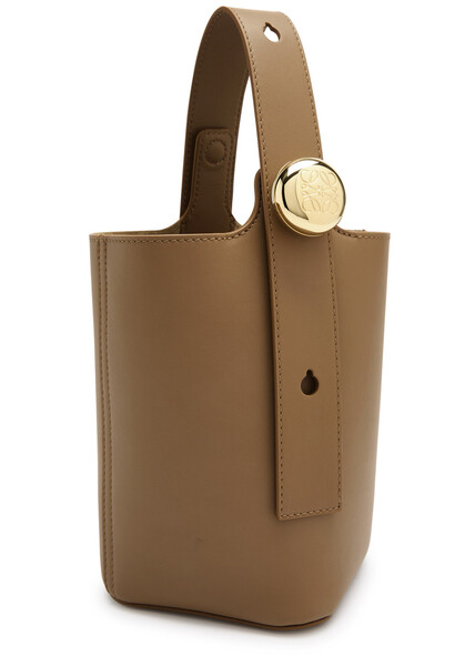  Loewe Pebble Mini Leather Bucket Bag - Tan - One Size 