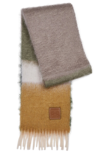  Loewe Striped Mohair-blend Scarf - Multicoloured - One Size 