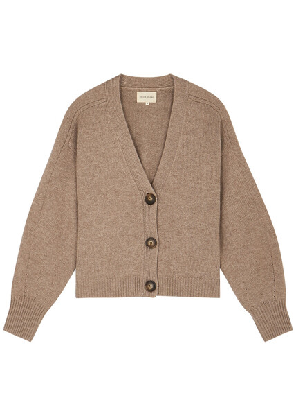  Loulou Studio Zanzibar Wool-blend Cardigan - Brown - L 