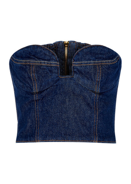  Magda Butrym Denim Top - Navy - 14 