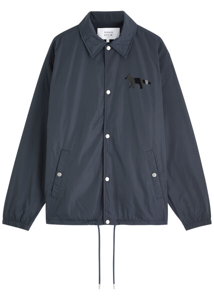  Maison Kitsuné Coach Logo Shell Jacket - Grey - M 