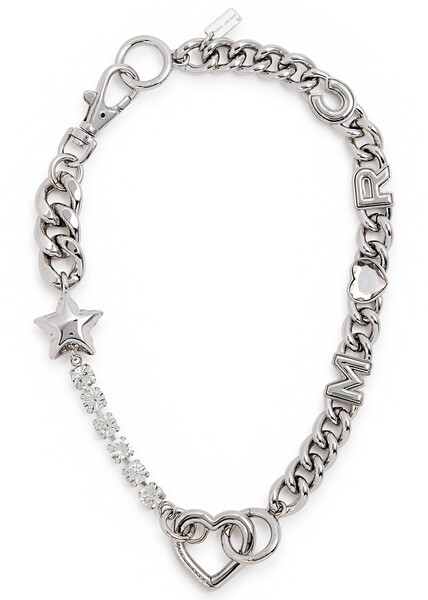  Marc Jacobs Charm-embellished Chain Necklace - Silver - One Size 