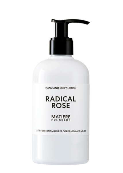  Matiere Premiere Radical Rose Hand And Body Lotion 300ml, Hand And Body Lotion, Leaves Skin Satin Soft And Scented, Spicy Rose Notes Of Radical Rose 