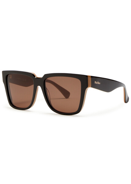  Max Mara Square-frame Sunglasses - Brown Dark - One Size 