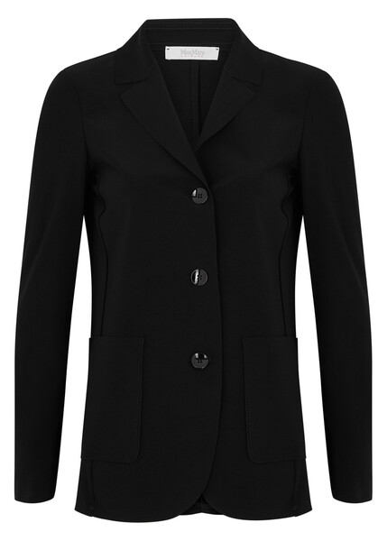  Mm Acro Stretch-jersey Blazer - Black - M (uk 12 / M) 