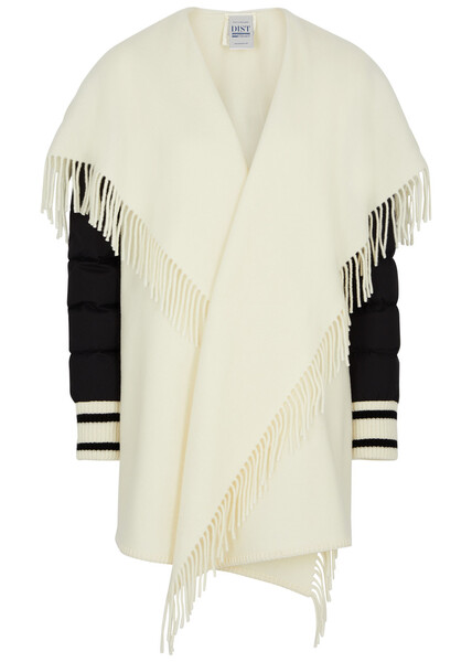  Moncler Cape-effect Wool Jacket - Cream - S 