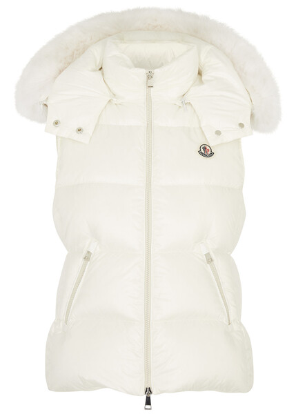  Moncler Gallinule Quilted Shell Gilet - Off White - 3 