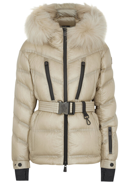  Moncler Grenoble Bernin Quilted Shell Jacket - Ivory - 1 (uk 10 / S) 