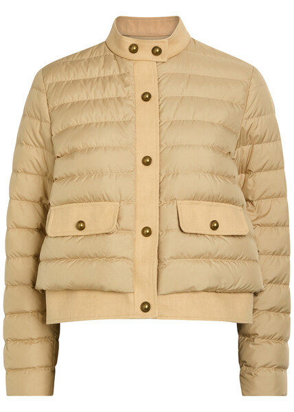  Moncler Juju Padded Shell Jacket - Beige - 2 (uk 12 / M) 