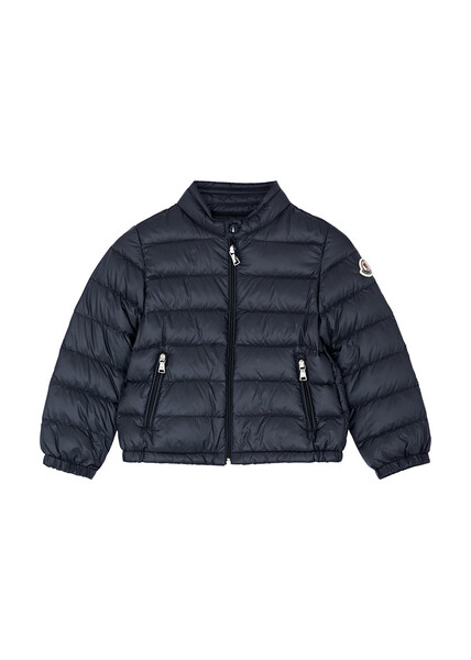  Moncler Kids Acorus Quilted Shell Jacket - Navy 