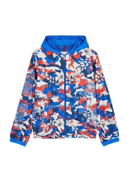  Moncler Kids Hotai Printed Shell Jacket, Jacket, Floral Print - Multicoloured 