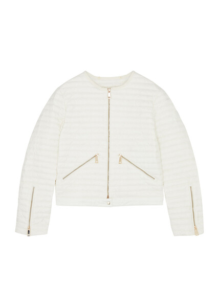  Moncler Kids Quilted Shell Jacket , Jacket, Kids Jacket, White 