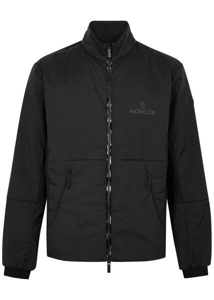  Moncler Logo Padded Shell Jacket - Black - 5, Men's Designer Shell Jacket, Male - 5 
