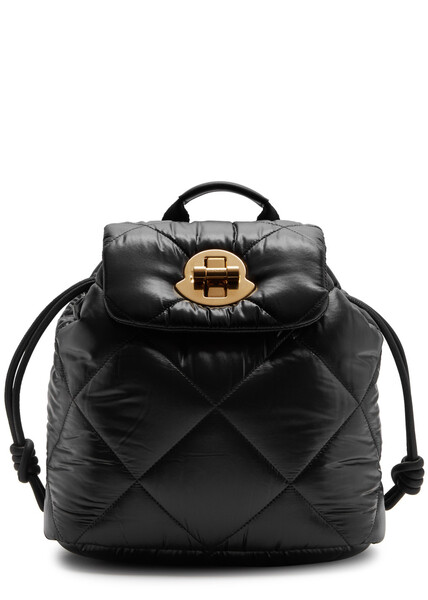  Moncler Quilted Shell Backpack - Black - One Size 