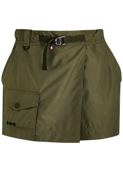  Moncler Shell Cargo Mini Skort - Green - M (uk 12 / M) 