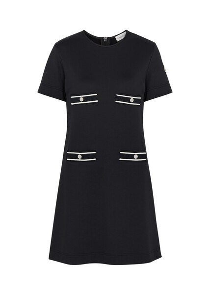 Moncler Stretch-jersey Mini Dress - Black - S 