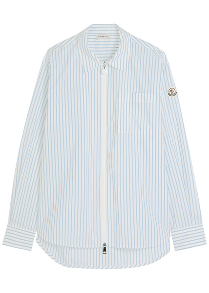  Moncler Striped Shell Shirt - White - M (uk 12 / M) 