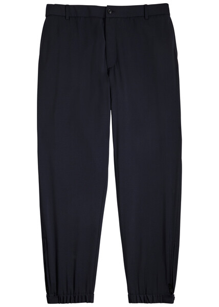  Moncler Wool-blend Trousers - Navy - 48 (w32 / M) 