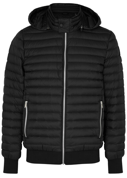  Moose Knuckles Air Down Quilted Shell Jacket - Black - S 