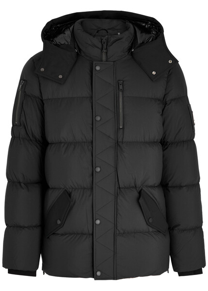  Moose Knuckles Everest 3q Quilted Shell Jacket - Black - M 