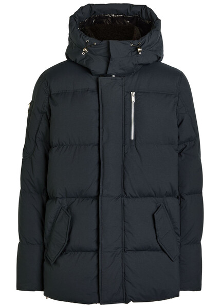  Moose Knuckles Everest 3q Shell Puffer Coat - Navy - S 
