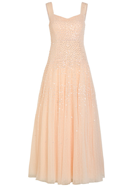  Needle & Thread Sunrise Sequin-embellished Tulle Gown - Light Pink - 14 (uk14 / L) 