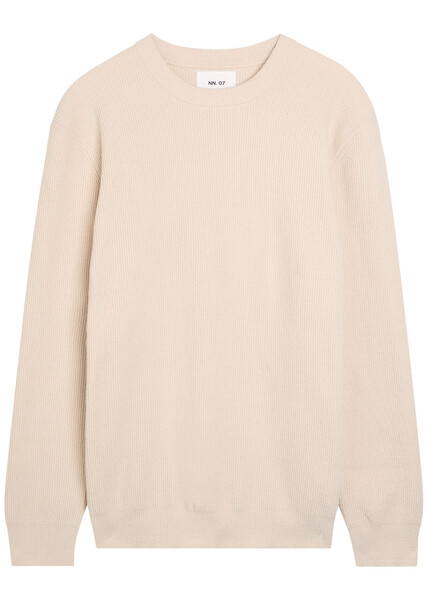  Nn07 Danny Ribbed Knit Jumper - Ivory - L 