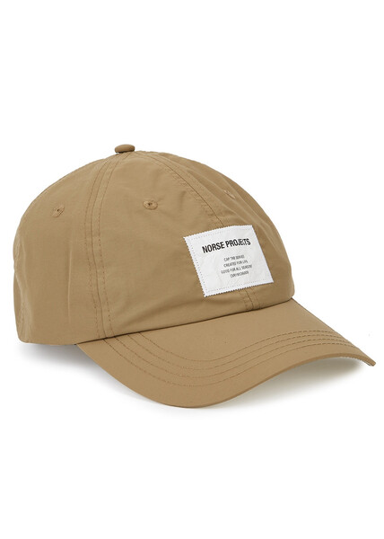  Norse Projects Logo Nylon Cap - Camel 