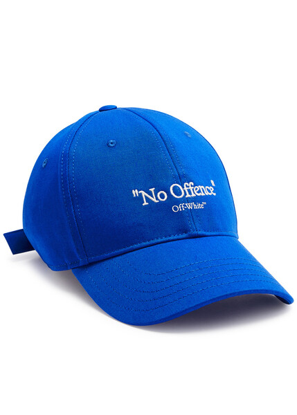  Off-white No Offence Embroidered Cotton Cap - Blue And White - M (uk 12 / M) 