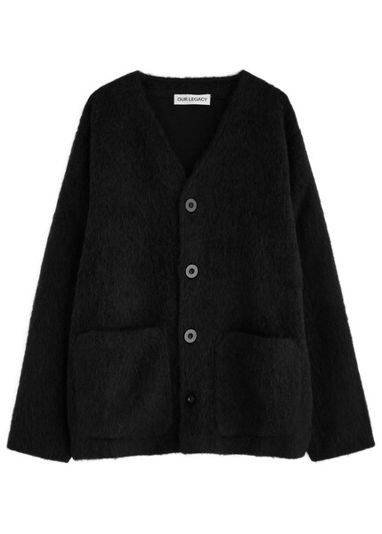  Our Legacy Brushed Wool-blend Cardigan - Black - 48 (it48 / M) 
