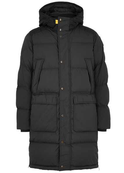  Parajumpers Bear Quilted Shell Coat - Black - M 