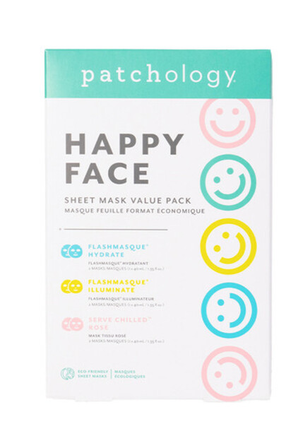  Patchology Happy Face Sheet Mask - Set Of 6 
