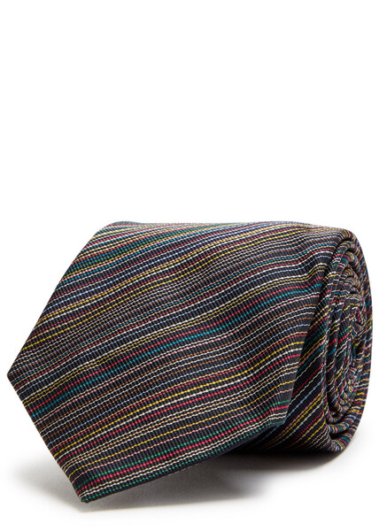  Paul Smith Signature Stripe Embroidered Tie - Multicoloured - One Size 